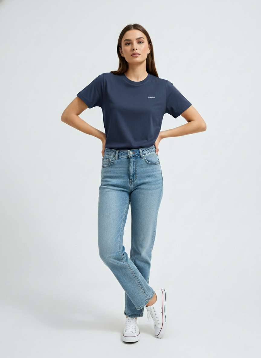 MIDNIGHT NAVY 100% SUPIMA COTTON TEE