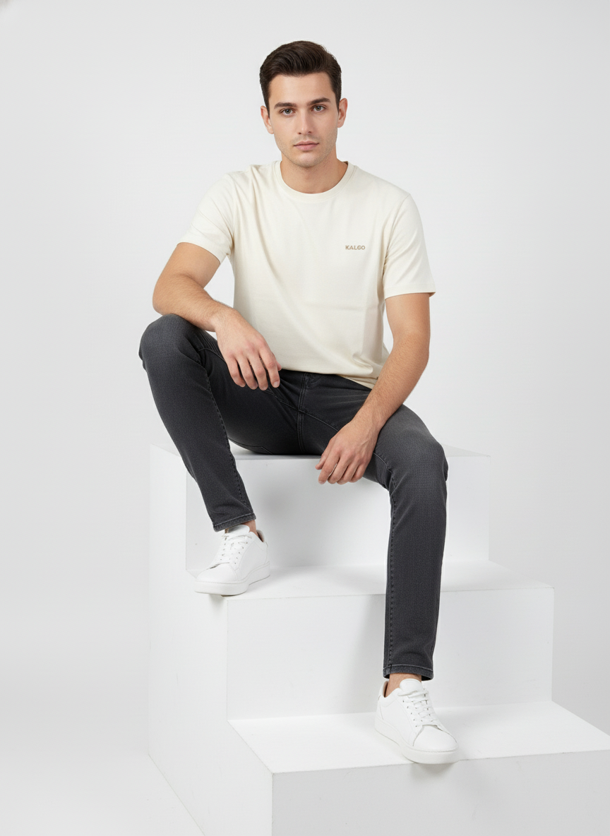ARTIC WHITE 100% SUPIMA COTTON TEE