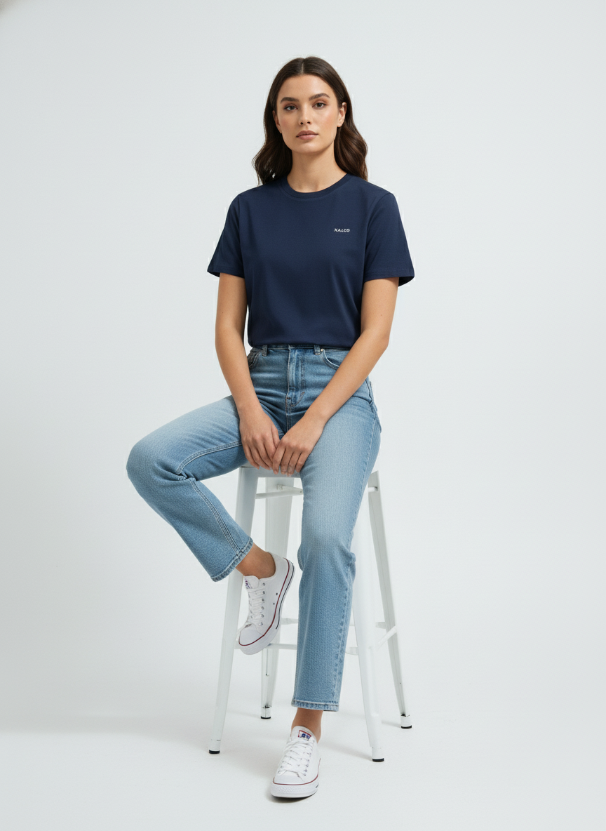 MIDNIGHT NAVY 100% SUPIMA COTTON TEE